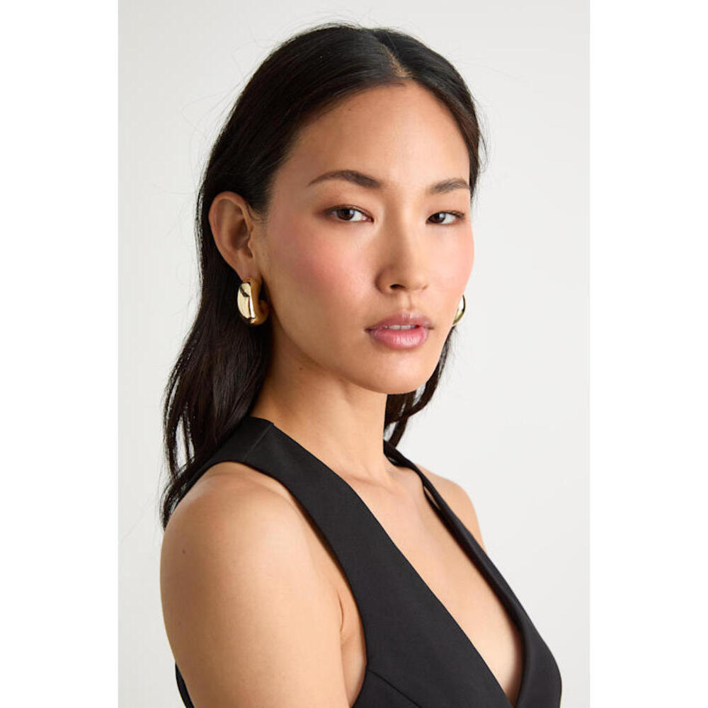 Lulus Rana 14kt Gold Chunky Hoop Earrings - Size One Size
